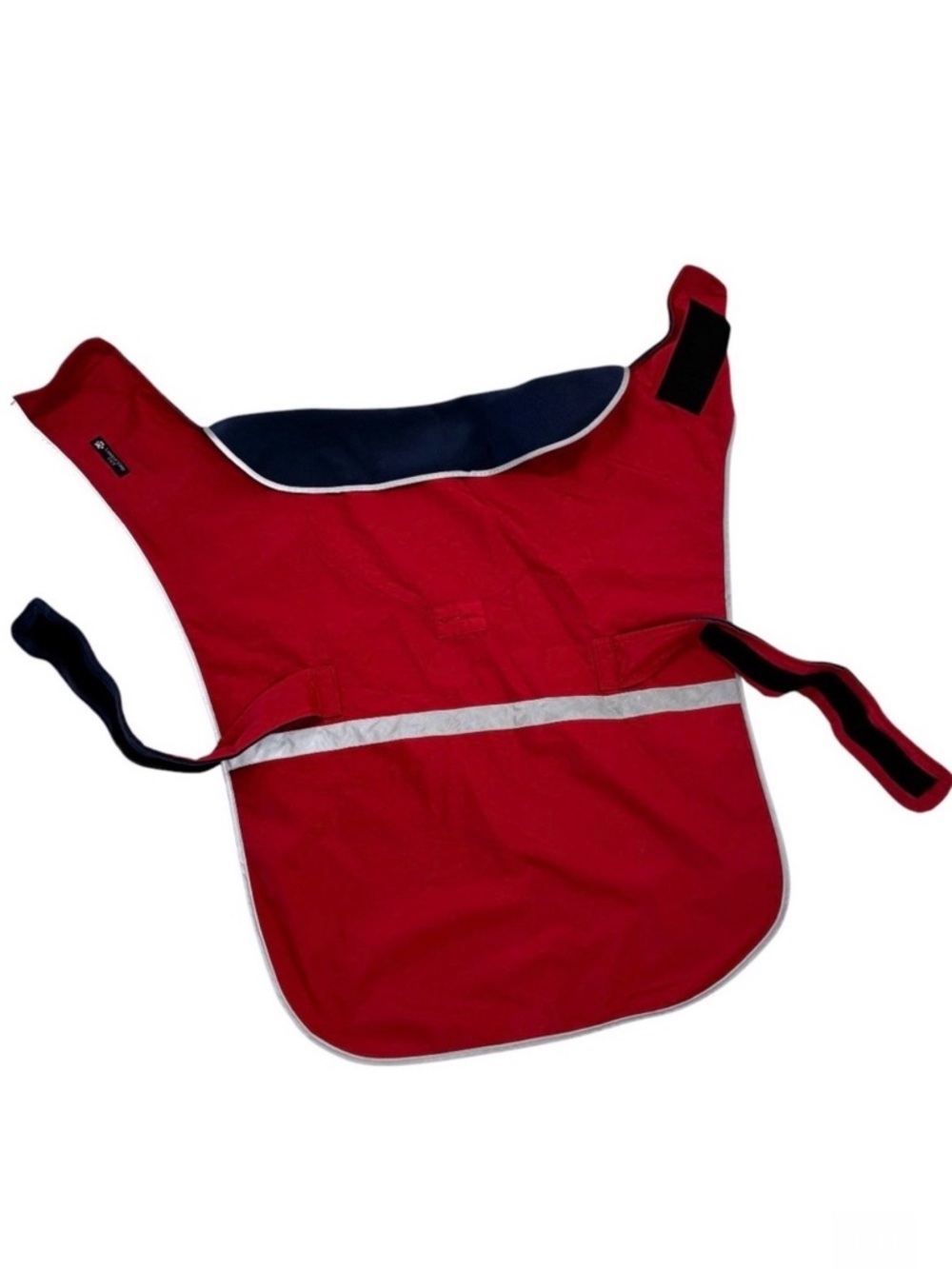 Lands End Waterproof Reflective Dog Coat Red XL